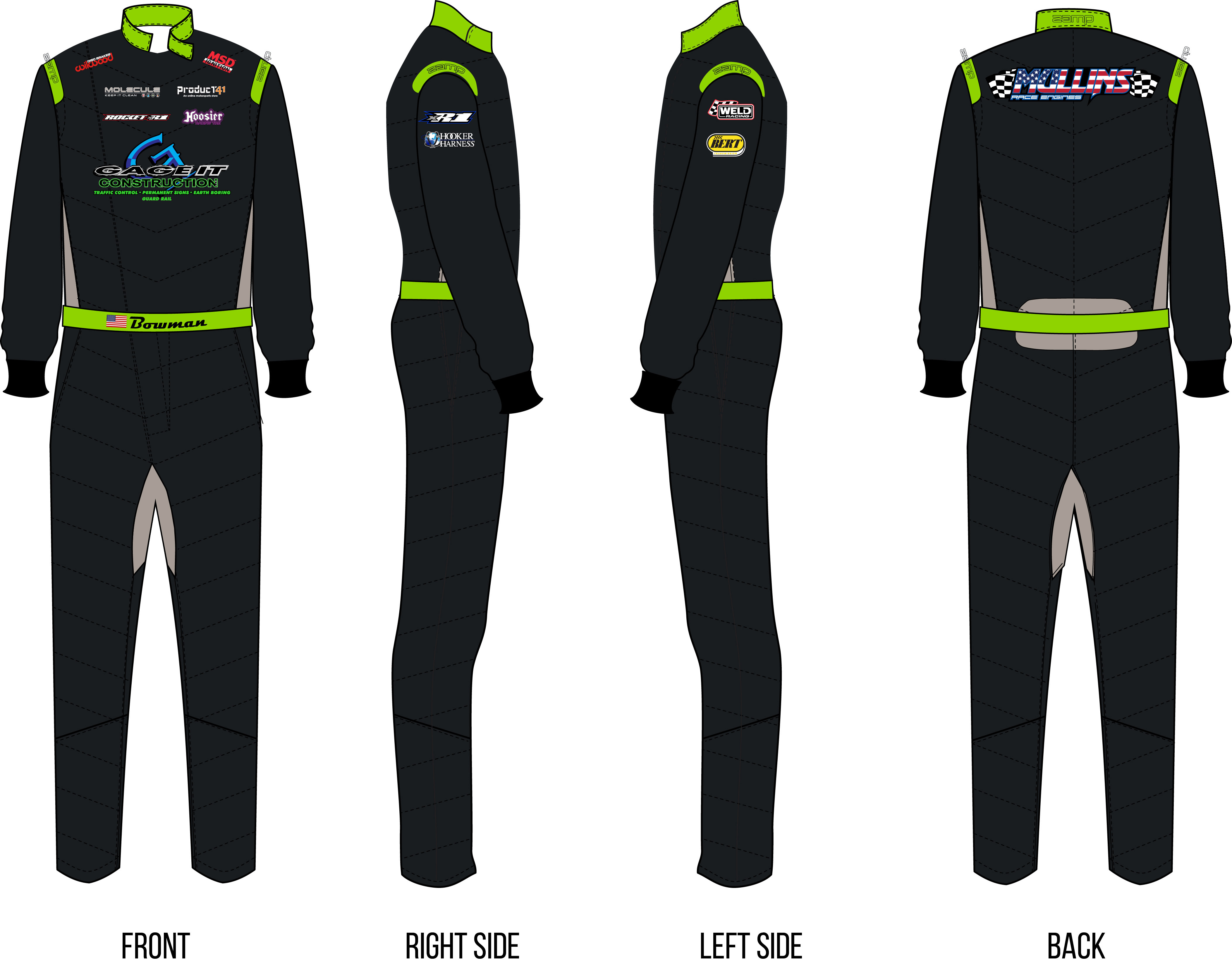 Custom SFI/FIA Suit Builder