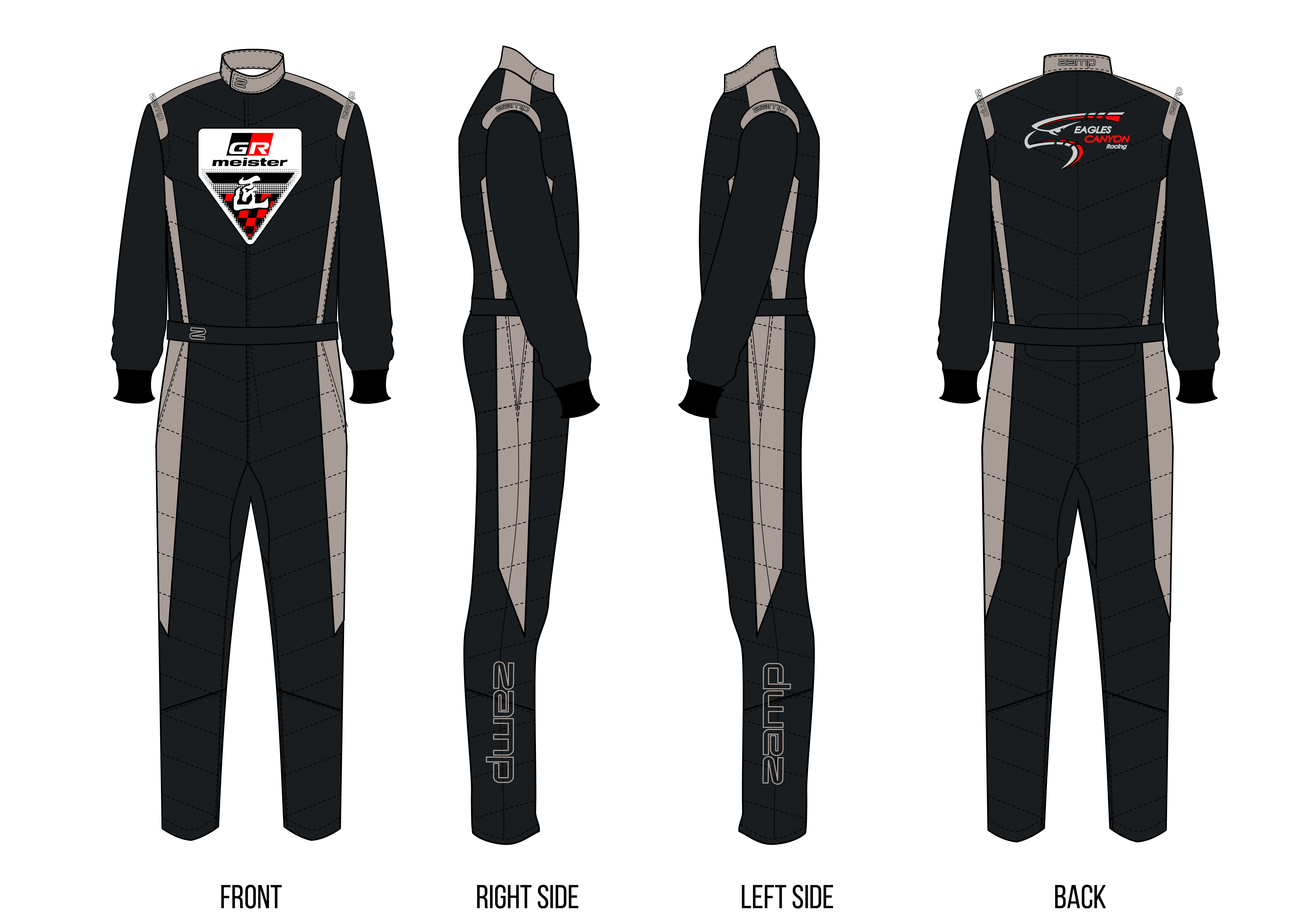 Custom Zamp racing suit