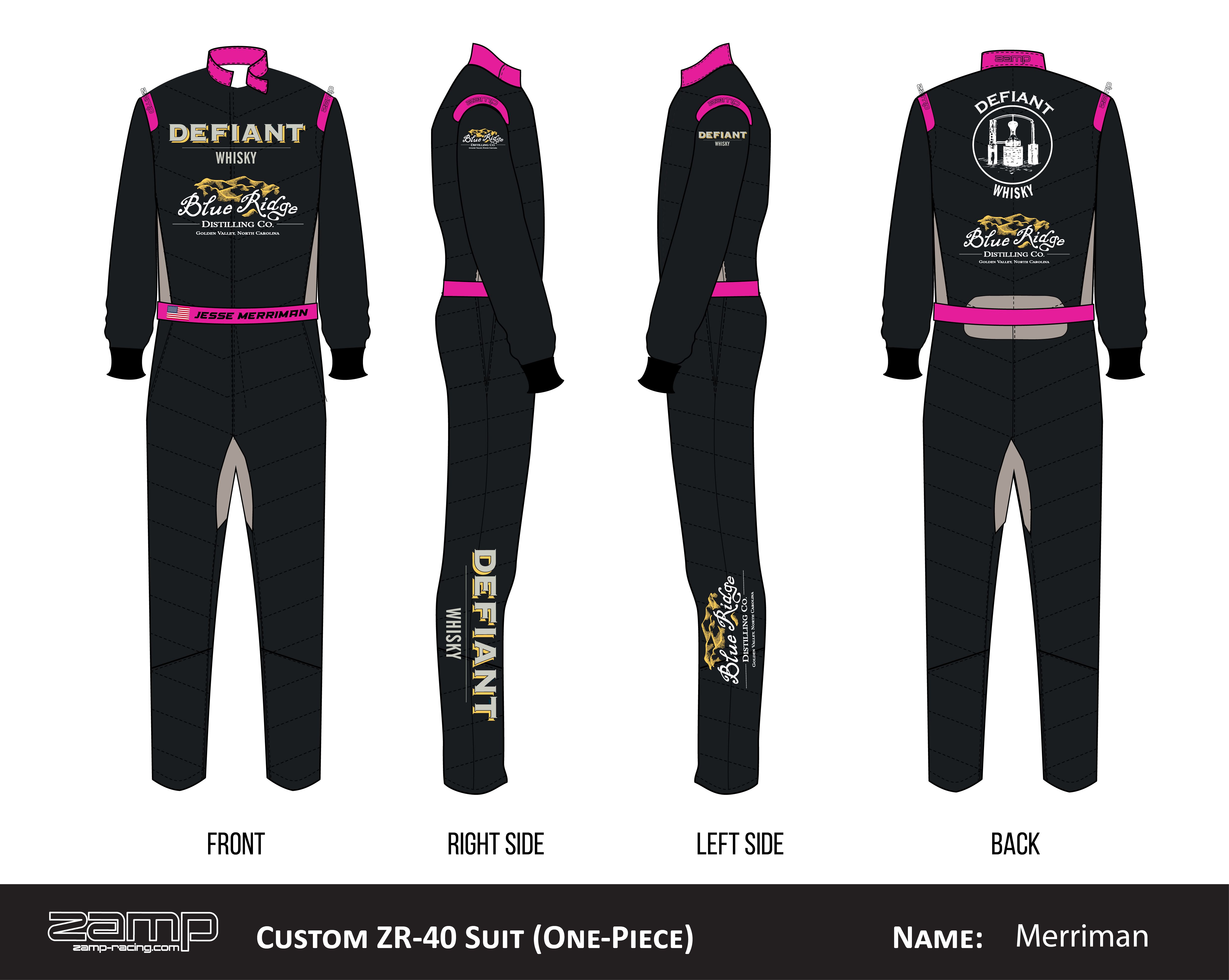 Custom Zamp racing suit