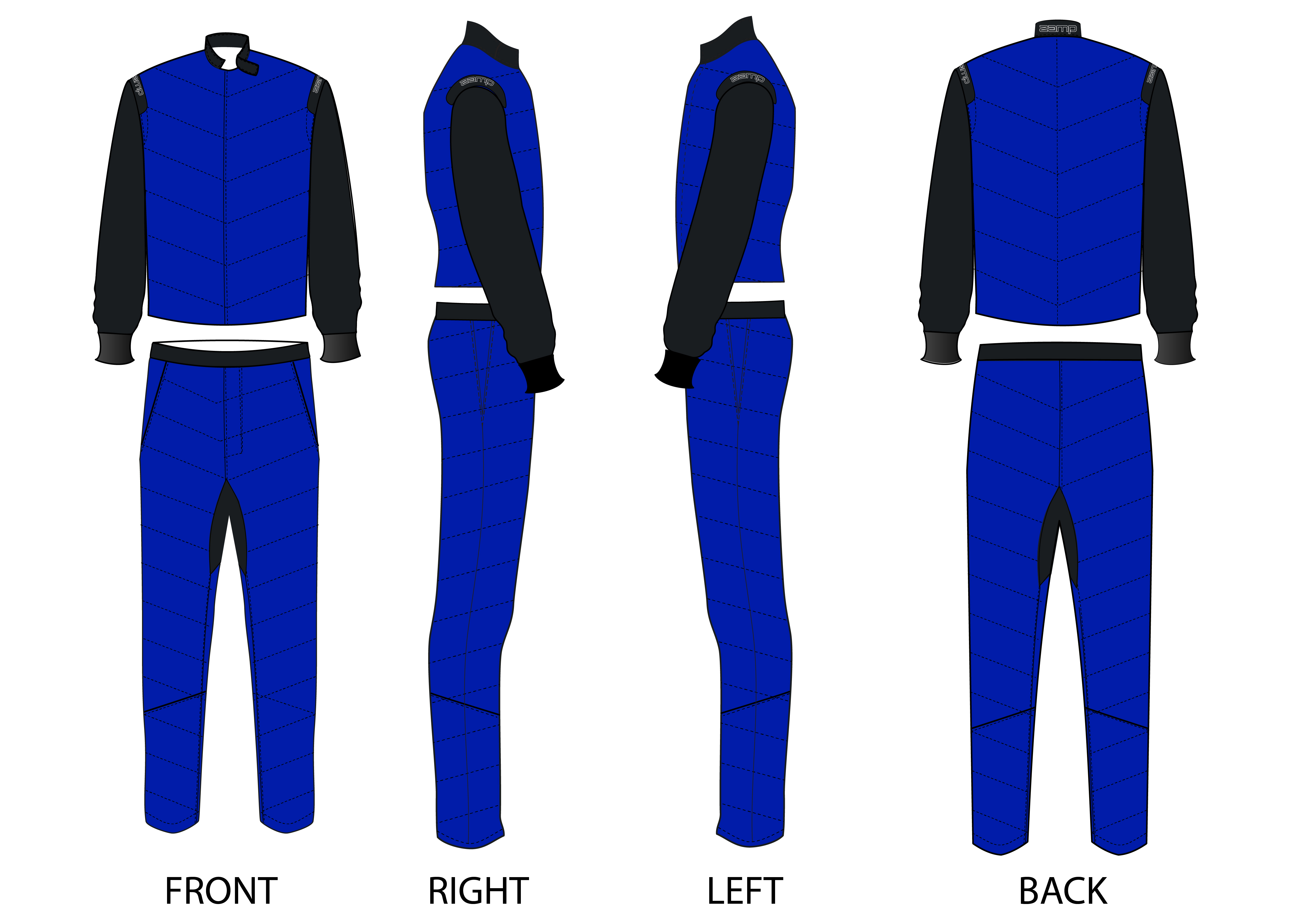 Custom Zamp racing suit