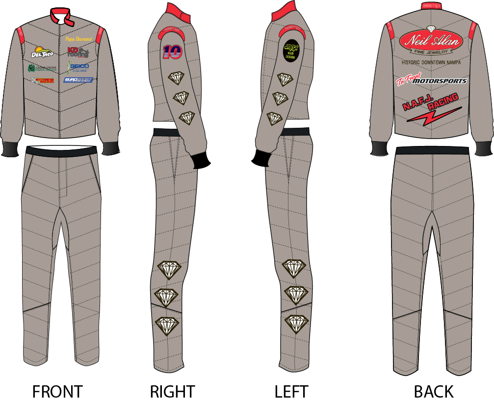 Custom Zamp racing suit