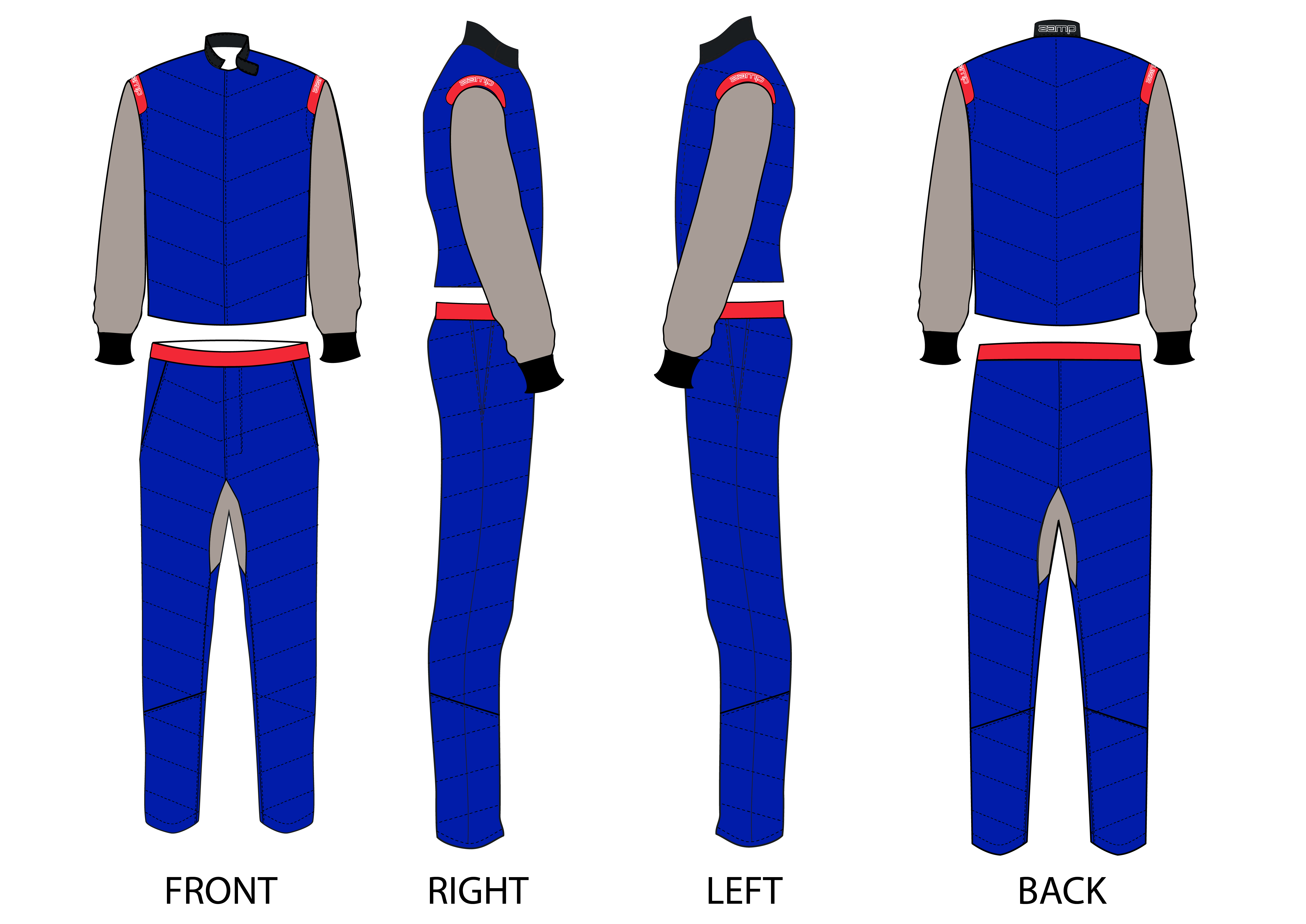 Custom Zamp racing suit