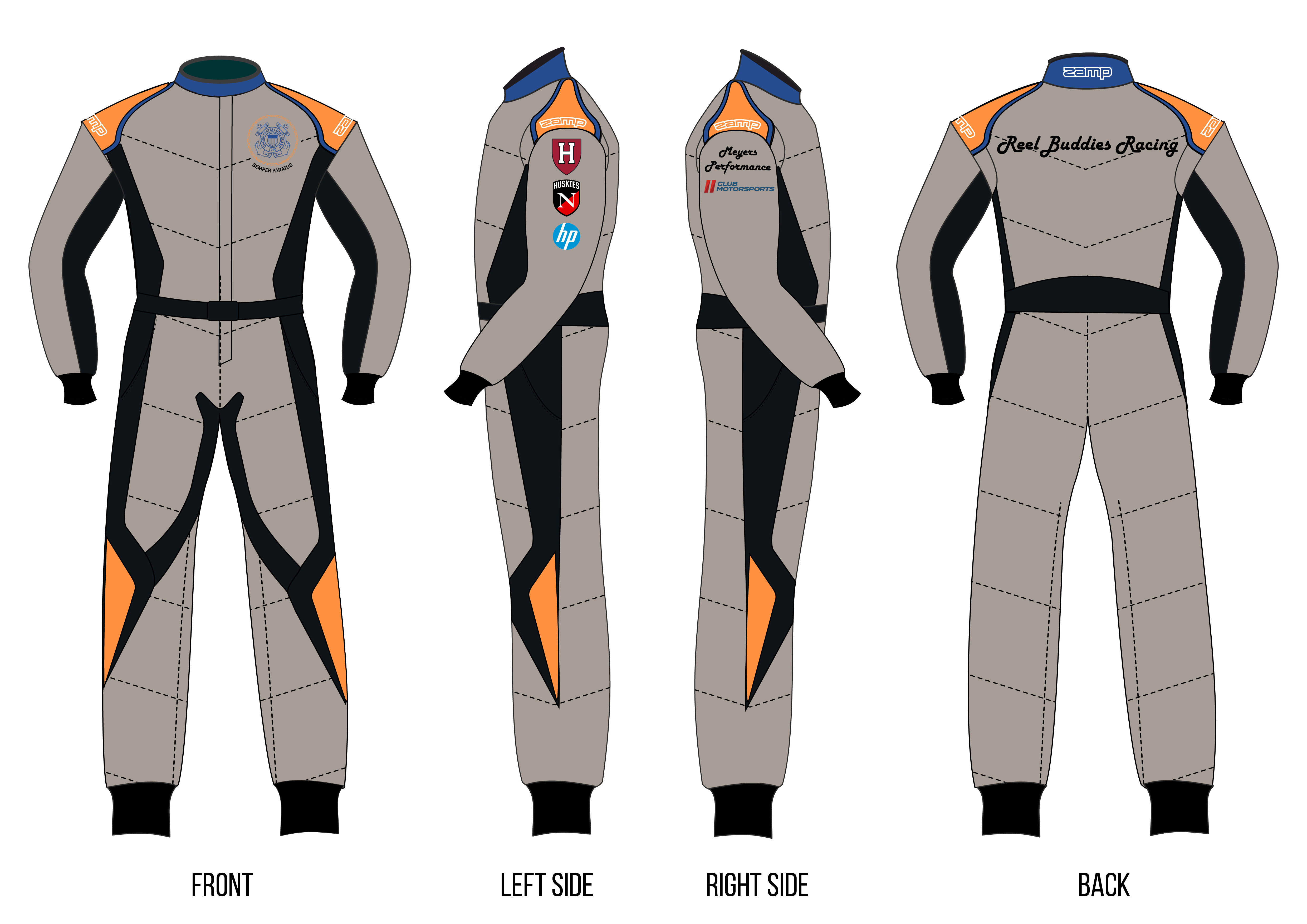 Custom Zamp racing suit