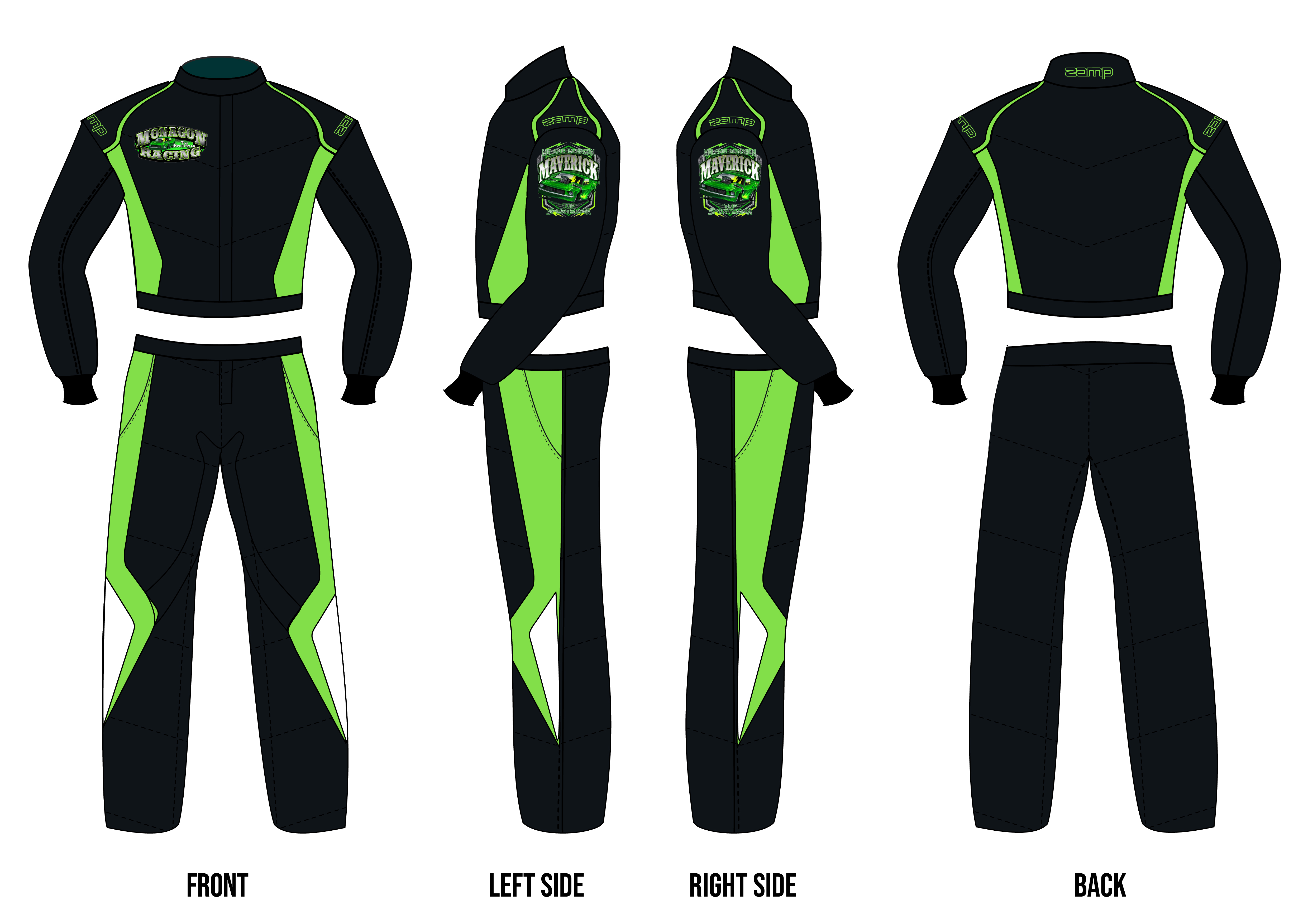 Custom Zamp racing suit