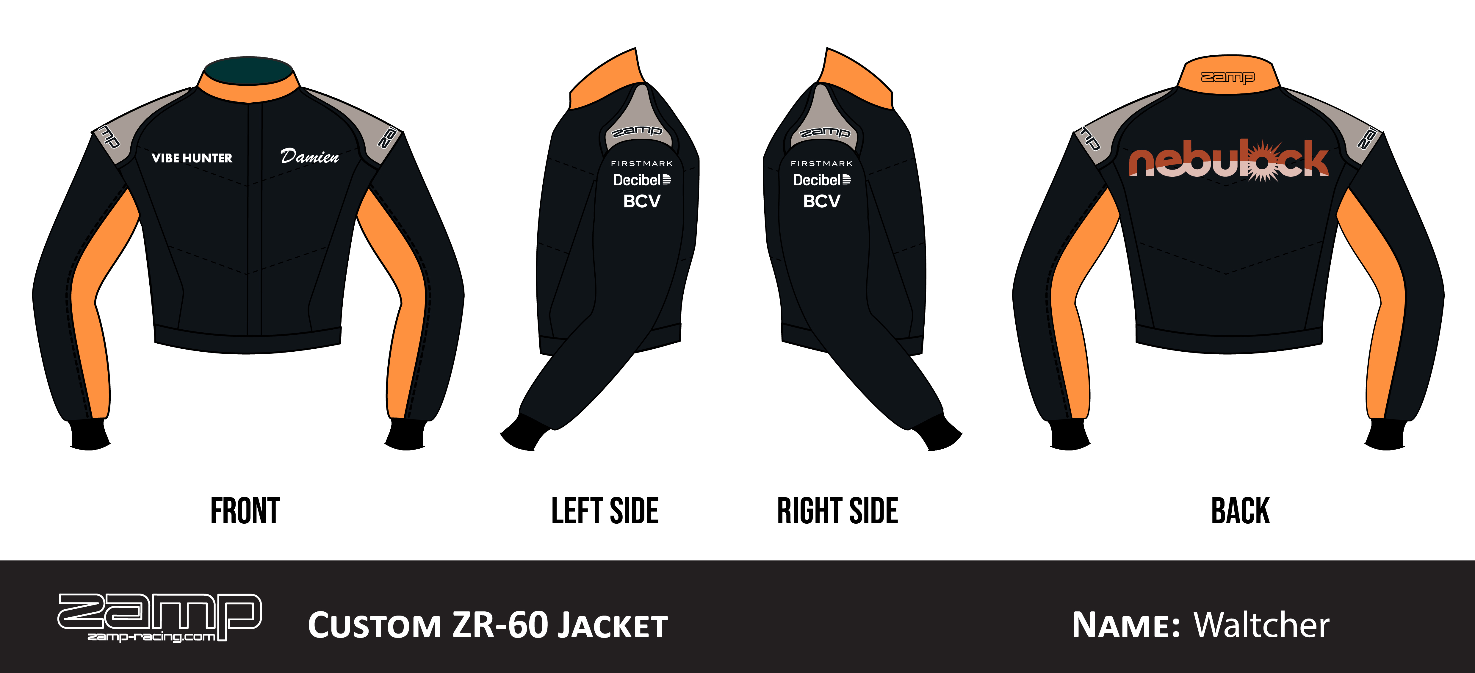 Custom Zamp racing suit