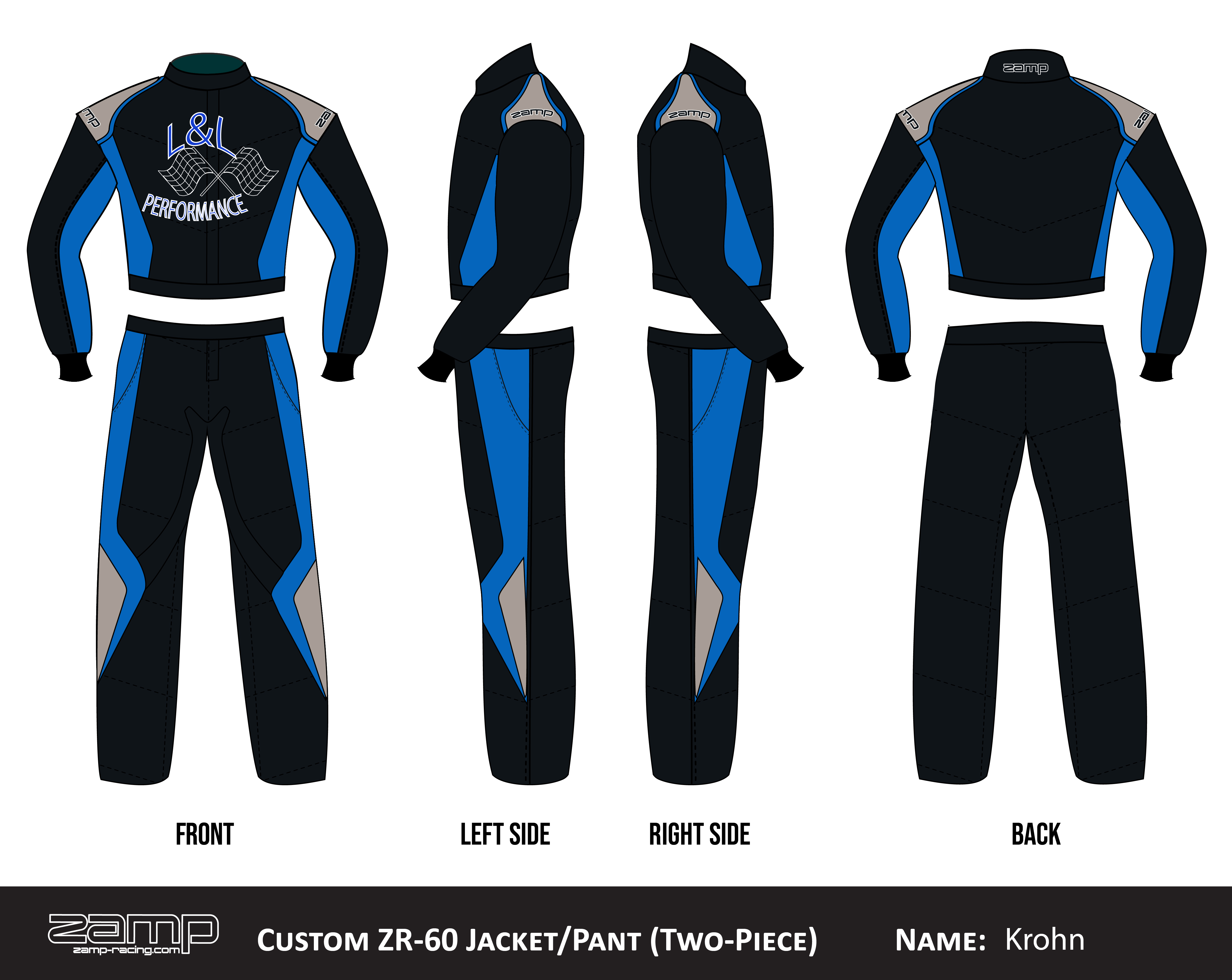 Custom Zamp racing suit