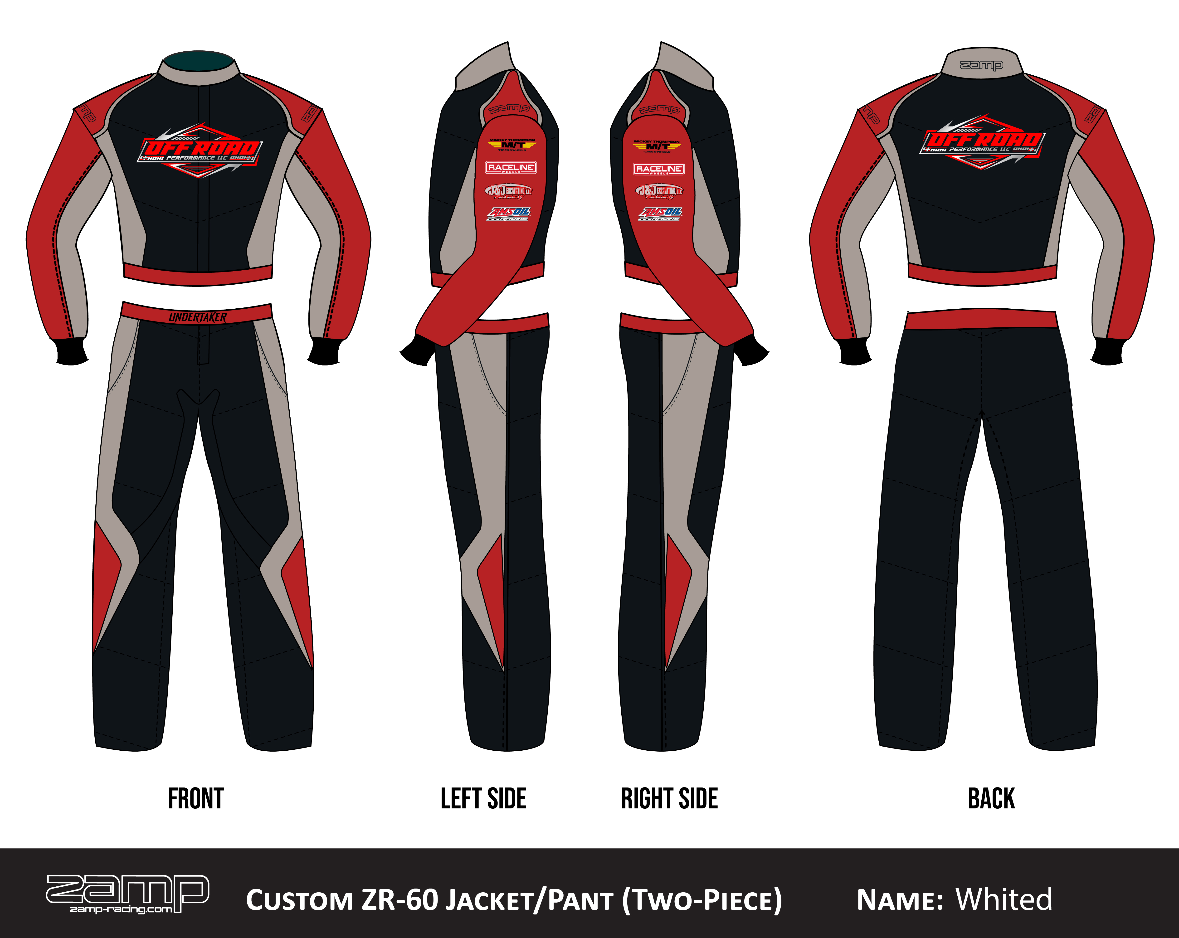 Custom Zamp racing suit