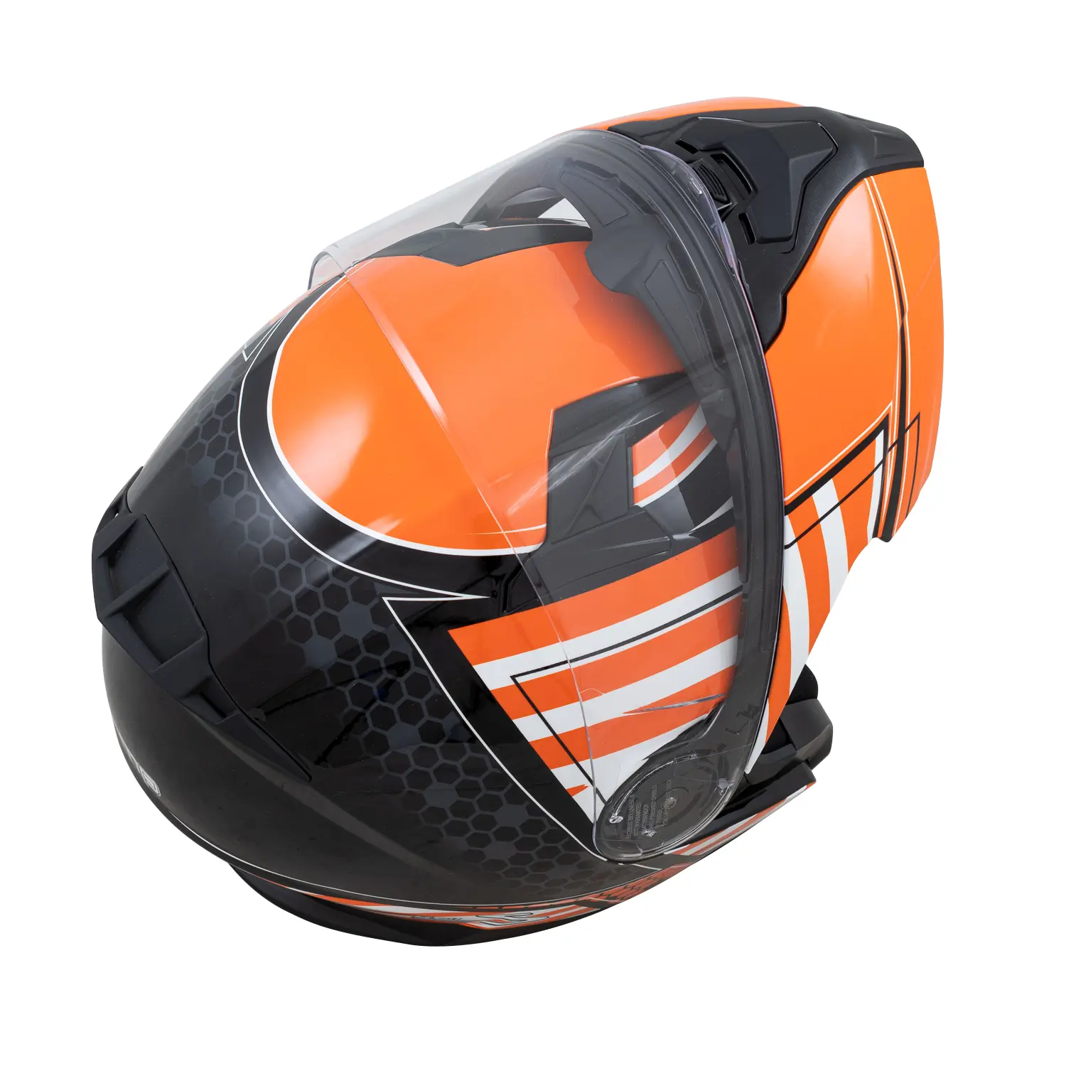 FL-4 Orange Graphic Helmet